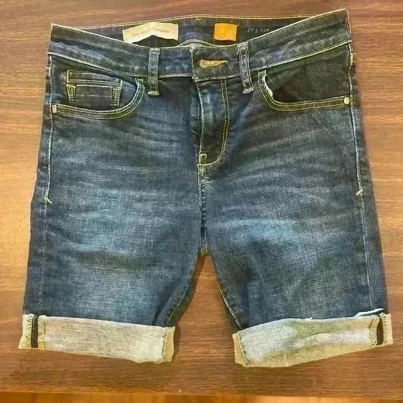 Anthropologie Pilcro and the Letterpress Hi-Rise Denim Shorts Size 27 - Picture 4 of 10